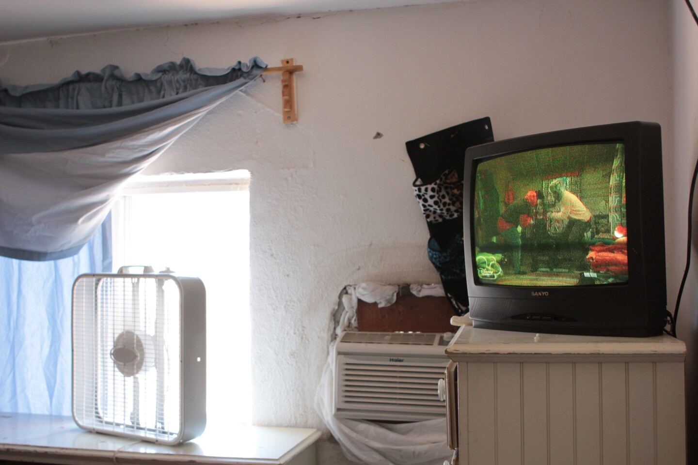 This room is where Jesus Castro Romo spends much of his time.
"Here, I spend my time in bed watching television… They call me the soap opera guy," said Castro Romo on Wednesday, June 27, 2012.