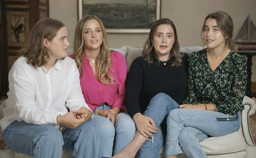 Granddaughters of President-elect Joe Biden speak during the fourth night of the Democratic National Convention on Aug. 20.