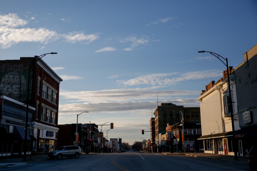The main business street in town, North Pennsylvania Avenue, is lined with two-story brick buildings dating back to the early 20th century.