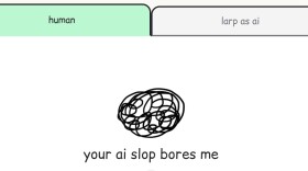 Websites like youraislopbores.me have become playgrounds for people looking for light relief in a bot-heavy world.