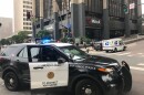 A San Diego police car parked in downtown San Diego, Oct. 24, 2018.