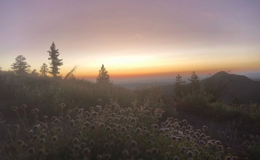 The view from Grouse Ridge in Tahoe National Forest.