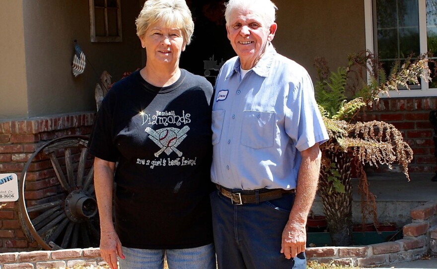 Pam and Lawrence Vieira have lived in their ranch house for nearly 40 years. During the drought, water from their well has slowed to a trickle.