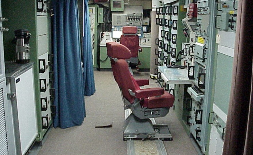 Undated handout photo of the inside of the deactivated Delta Nine Launch Facility near Wall, S.D.