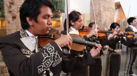 Mariachi Juvenil San Diego performing at the San Diego Museum of Man for Mexican Independence Day celebration 