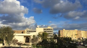 Sun shines over San Diego State University. Jan. 24, 2017