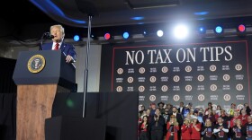 President Trump speaks about the economy during an event at the Circa Resort and Casino in Las Vegas on Jan. 25, 2025.