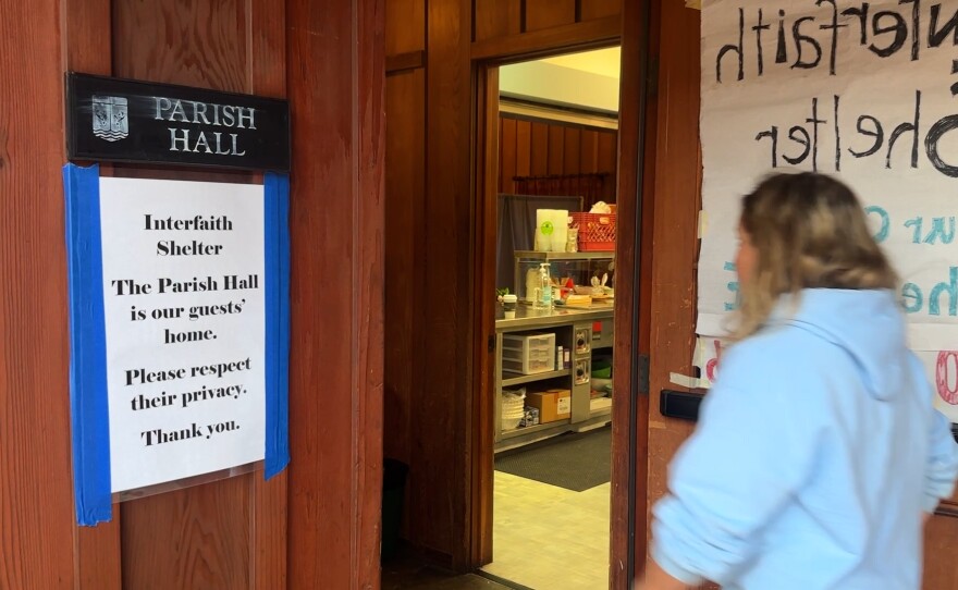 Entrance to St Peter's parish hall, Del Mar, Jan.6th, 2023.