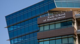 The Rady School of Management at UC San Diego is shown in this photograph from Aug. 23, 2019.