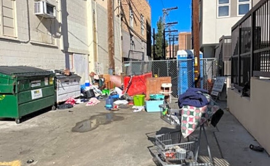This undated photo was submitted in a service report for illegal dumpings on Sixth Avenue in Hillcrest