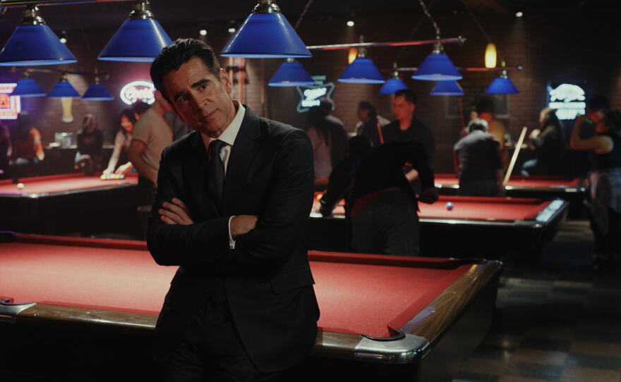 Colin Farrell stars as private eye John Sugar in the Apple TV series Sugar.