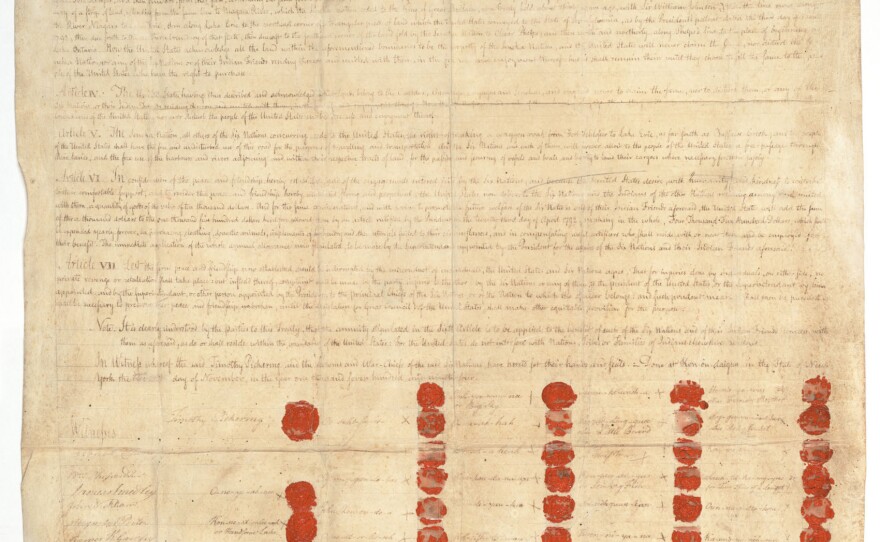 The Treaty of Canandaigua is one of the first treaties signed between Native American nations and the U.S.