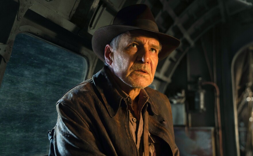 Indiana Jones (Harrison Ford) in Lucasfilm's "Indiana Jones and the Dial of Destiny.