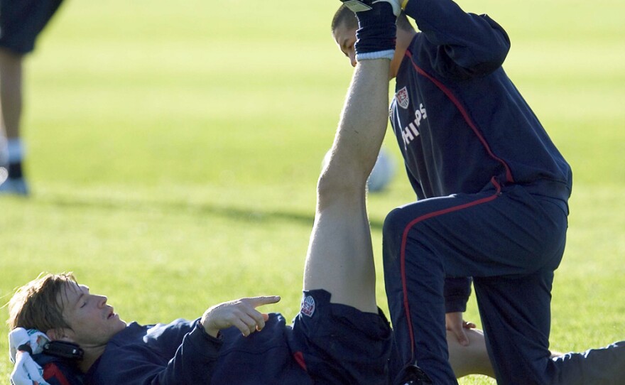 For athletes and nonathletes alike, stretching to keep muscles limber may help prevent cramping later in life.