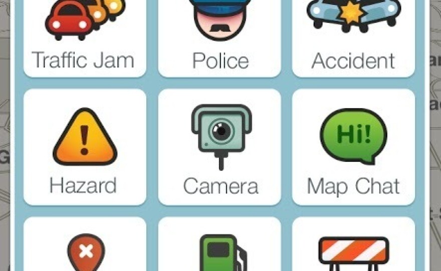Waze's police reporting tool is one of several features in the app. Users can also share reports of traffic and construction in real time.
