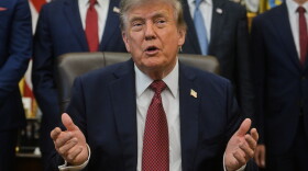 President Donald Trump speaks in the Oval Office of the White House, Friday, July 24, 2026, in Washington.