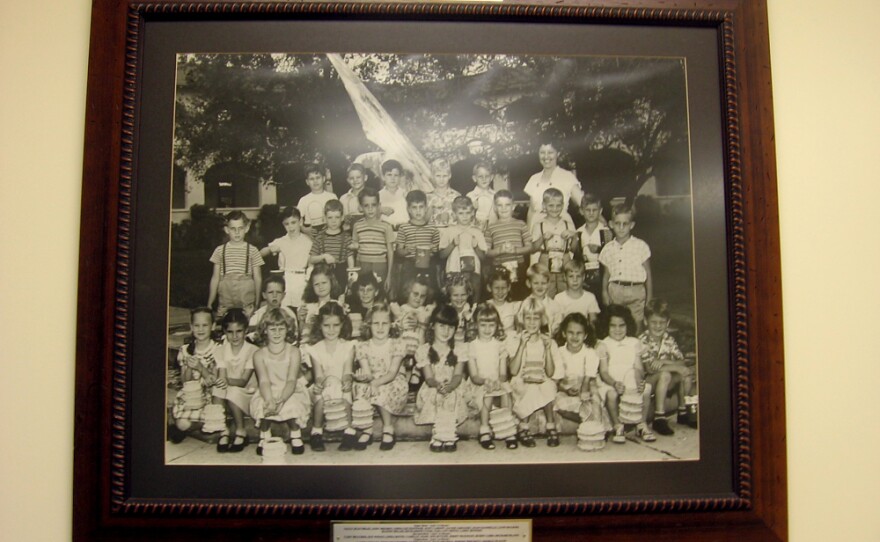<p>A photo at Coral Way Elementary School, one of the first bilingual schools in the country, shows some of the school's first students. </p>