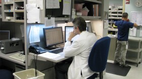 Pharmacists at Sharp Memorial Hospital fill hundreds of orders a day. They have to review and approve each prescription.