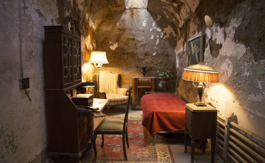 The cell of Al Capone, Eastern State's most famous prisoner, has been re-created according to a newspaper description from the time he was incarcerated.