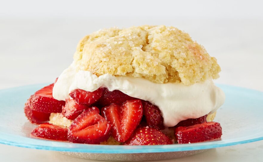 Entertaining in the South Atlantic wouldn’t be complete with a delicious dessert, including the ever-popular strawberry shortcake.