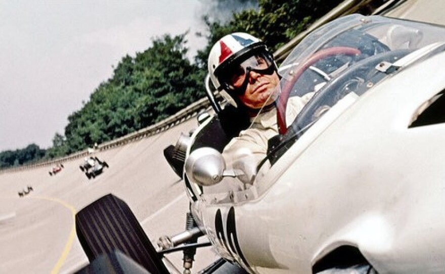 James Garner stars as a race car driver in the 1966 film "Grand Prix," which stunt driver Steve Lepper picks as one of his all time favorite car movies.
