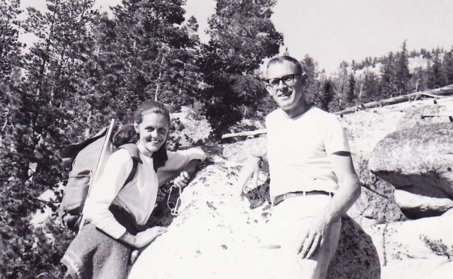 Alan B. Scott pictured with his wife Ruth in 1960. Scott is credited with developing Botox for medical treatments.