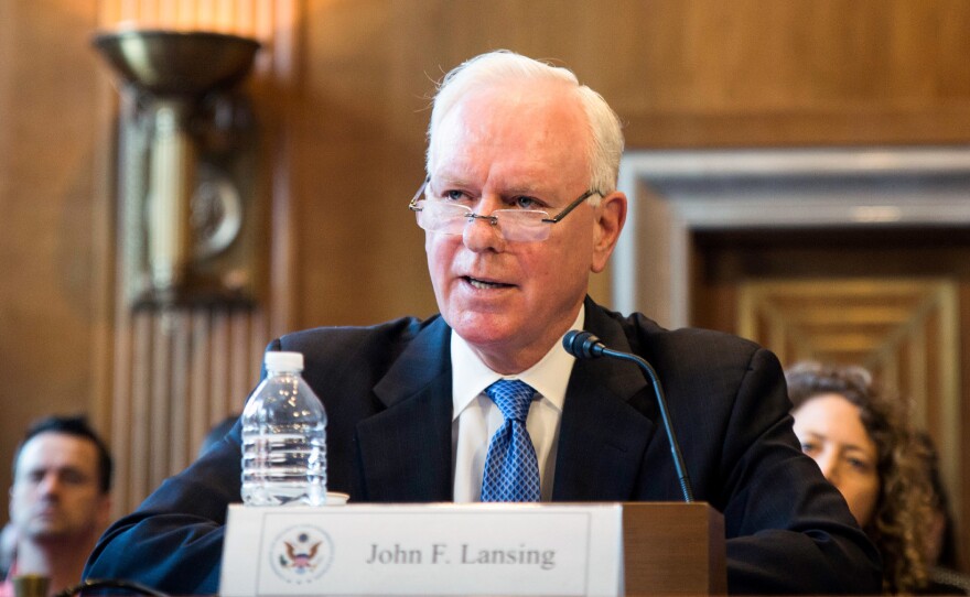 John Lansing, the chief executive officer and director of the U.S. Agency for Global Media, will become NPR's CEO in mid-October.