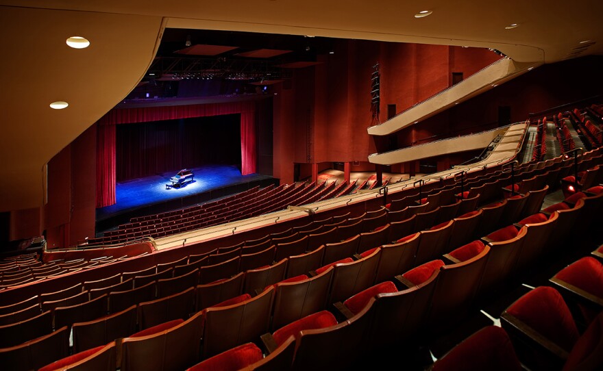 The Civic Theatre in San Diego sits empty in an undated photo.