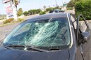 The windshield of Jose Blanco's car after sheriff's Deputy Jason Phillips shot through it, March 27, 2016.