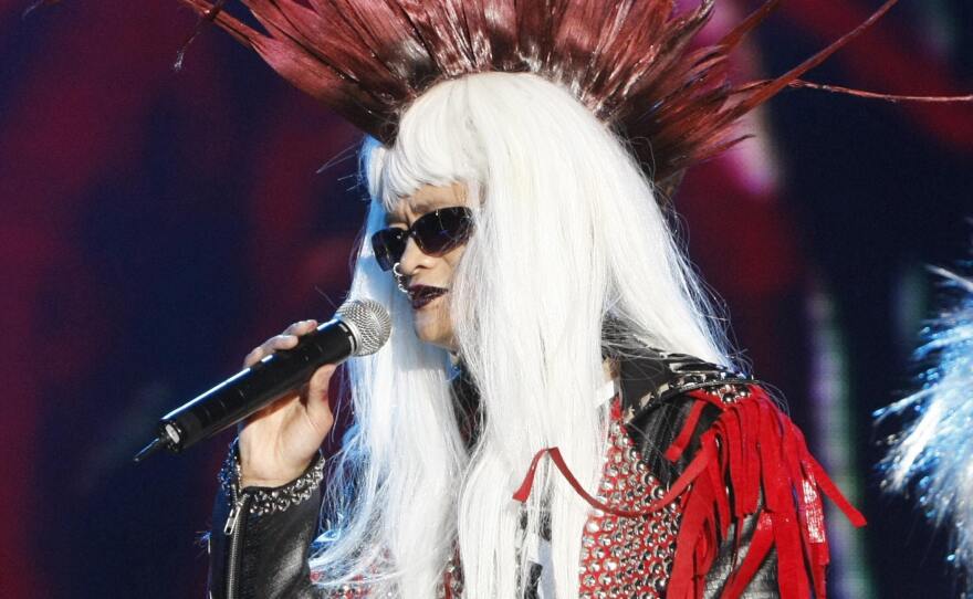 Former-English-teacher-turned-entrepreneur Ma performs at a party to celebrate his firm's 10th anniversary, in the eastern Chinese city of Hangzhou, on Sept. 10, 2009.