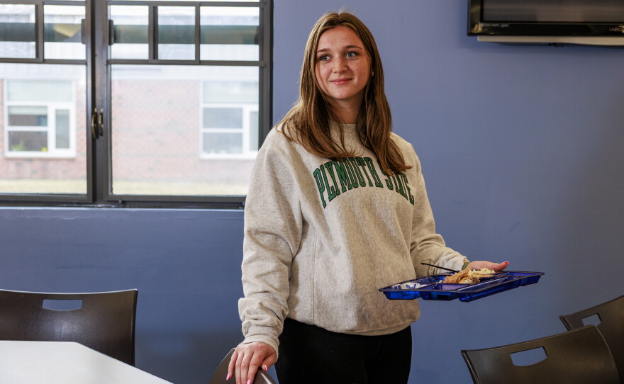 Mady Worcester, who doesn't each much fish outside school, enjoyed the fish tacos.