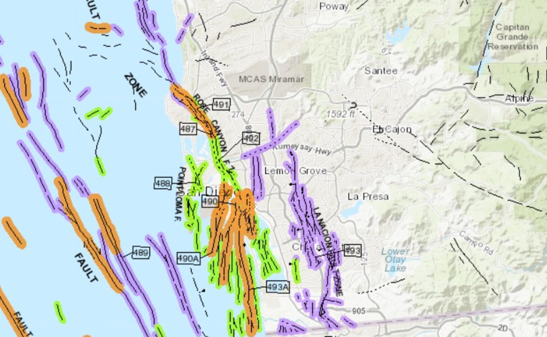 Earthquake san diego map Earthquake san diego map
