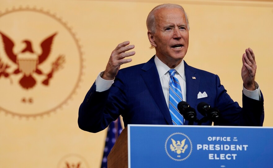 In his Thanksgiving address Wednesday, President-elect Joe Biden acknowledged that the imperative "to love our neighbors as ourselves," may strike many people right now as "a radical act." But Biden insisted, "We must try."