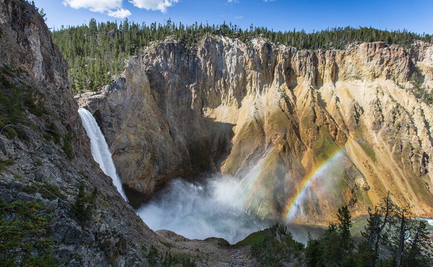 Yellowstone National Park in Wyoming, Montana and Idaho.