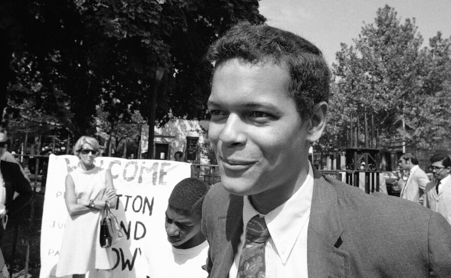 Julian Bond, on streets of the Bedford-Stuyvesant section of Brooklyn in 1968.