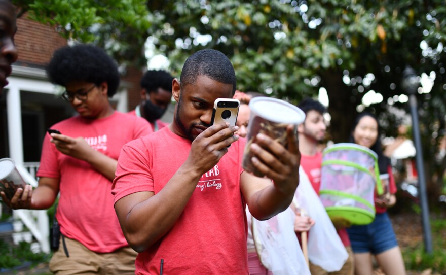 Josh Pulliam and other researchers from Jake Socha's lab at Virginia Tech drove from Blacksburg, Va., to the northern part of the state and spent days collecting and studying Brood X cicadas.