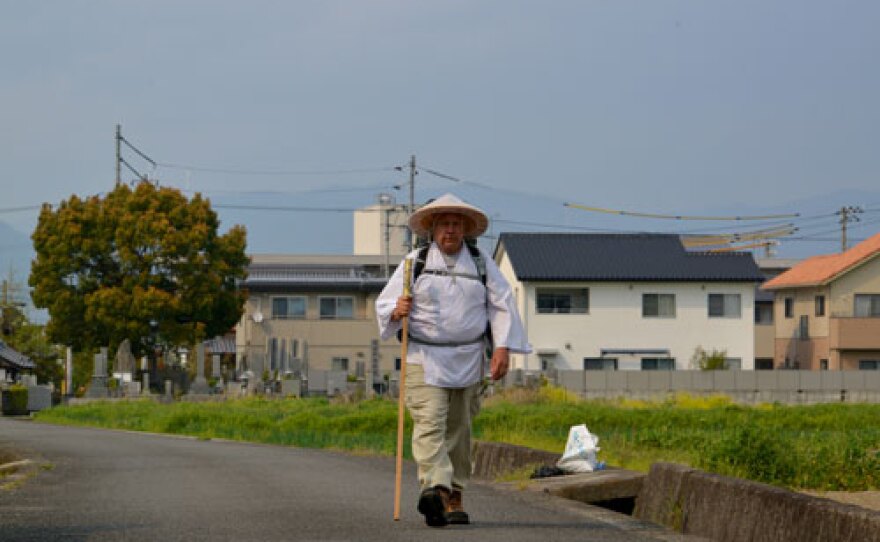 American Steve Williams on his pilgrimage to Shikoku, Japan.