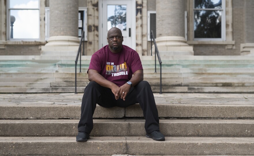 Bobby Henderson in front of Historic Brunswick Courthouse in downtown Brunswick. It took a lot from me emotionally," he says. "You're pulling together all of these components. You understand what's happening nationally, where people are seeing what is happening to Black and brown people."