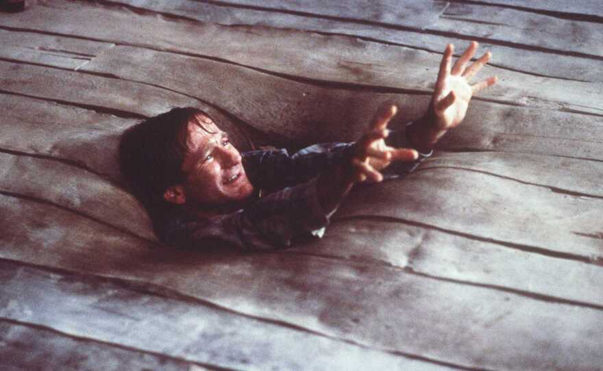 In the 1995 film Jumanji, Williams was a man who had been trapped for decades in a magical board game. The film topped $100 million at the box office.