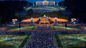 The Vienna Philharmonic Orchestra performs under the stars in the magnificent gardens of Austria’s Imperial Schönbrunn Palace, June 7, 2012.