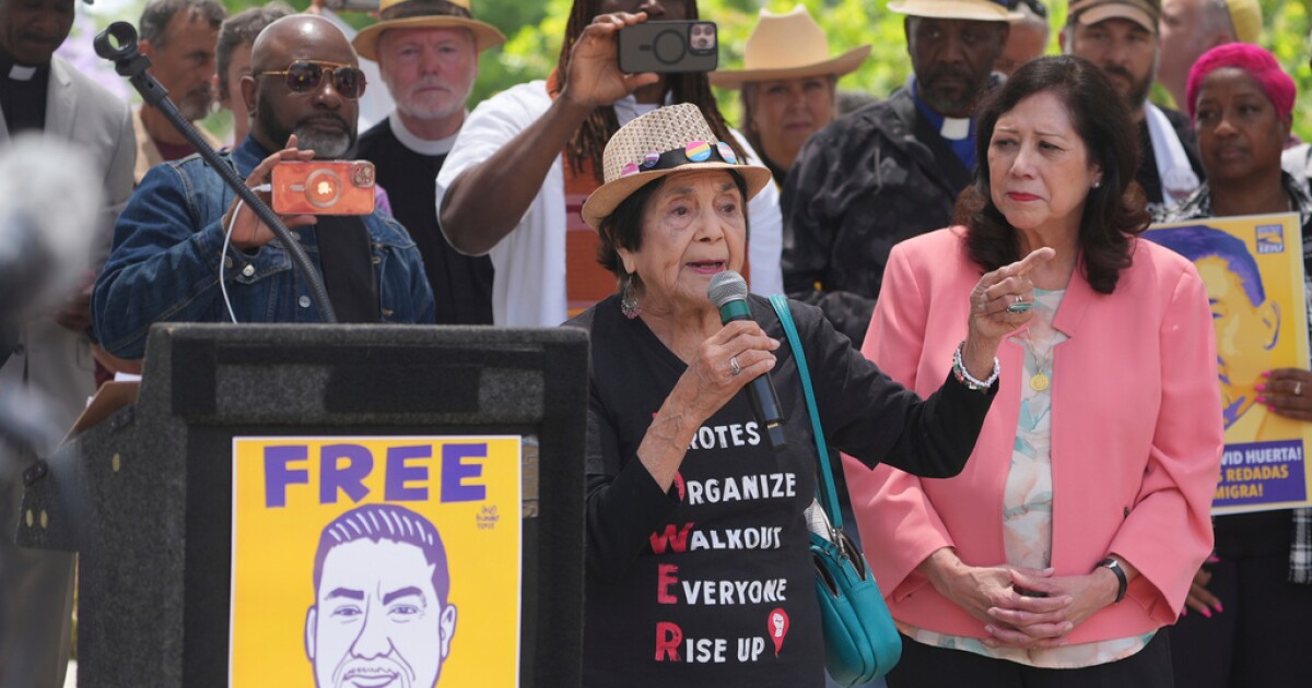 Dolores Huerta: 'Rights are being trampled'