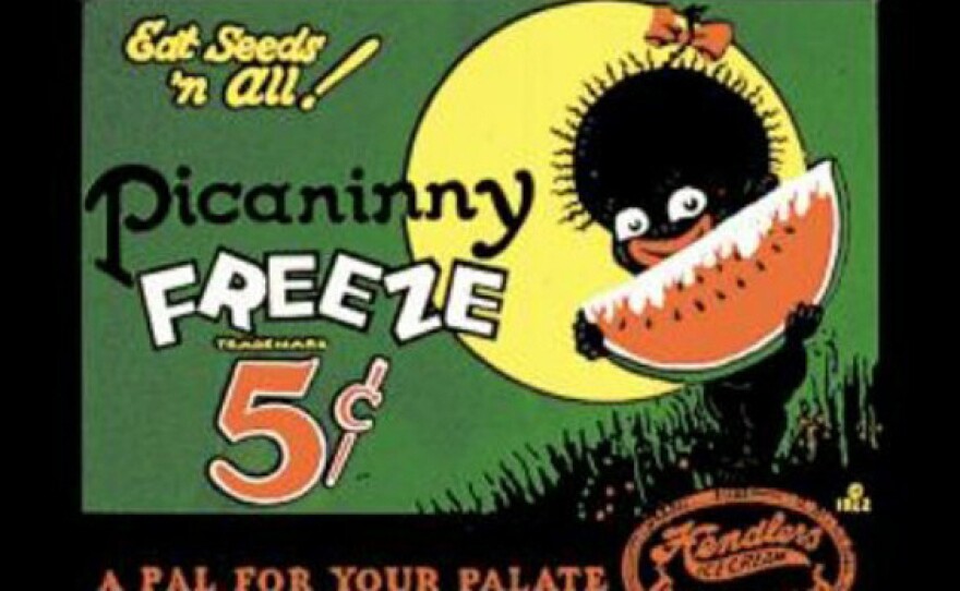 Ads for sweets in the 1920s drew on long-standing racial stereotypes. One of the more grotesque examples: The ads for the Hendler Creamery Company's Picaninny Freeze featured a racist caricature of a young black girl eating watermelon.