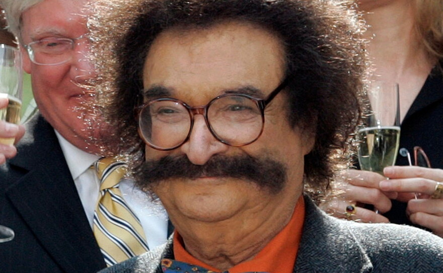 Film critic Gene Shalit is seen during a toast with Today show cast and crew at the end of Katie Couric's final show on May 31, 2006, in New York.