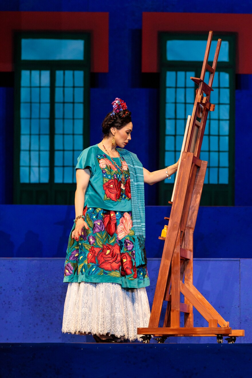 Mezzo-soprano Guadalupe Paz sings the role of Frida in "El último sueño de Frida y Diego" ("The Last Dream of Frida and Diego") by Grammy Award–winning composer Gabriela Lena Frank and Pulitzer Prize–winning librettist Nilo Cruz.