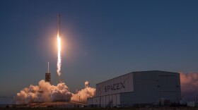 Hawthorne, California-based Space X launches a rocket at NASA’s Kennedy Space Center in Florida, Oct. 11, 2017.
