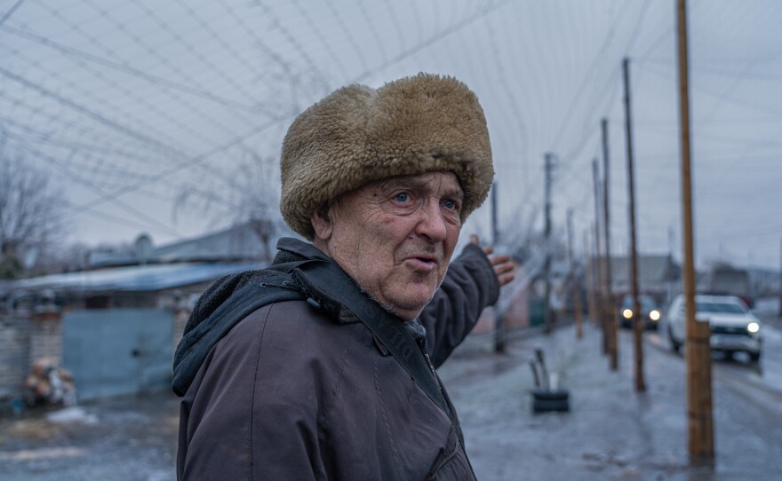 Vadim Iliyenko, a pensioner and local resident of Izium, says he lived in his basement for six months when the Russians were here.