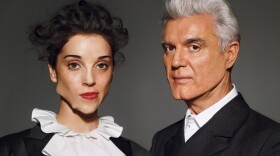 Musicians St. Vincent and David Byrne are touring in support of their first collaborative album, "Love This Giant" released in September 2012.