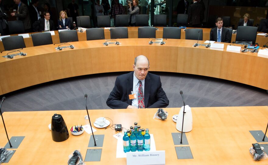 Bill Binney (shown here in Berlin, Germany, on July 3) worked for the NSA for three decades before quitting after he discovered the agency was using software he created for domestic spying on U.S. citizens.