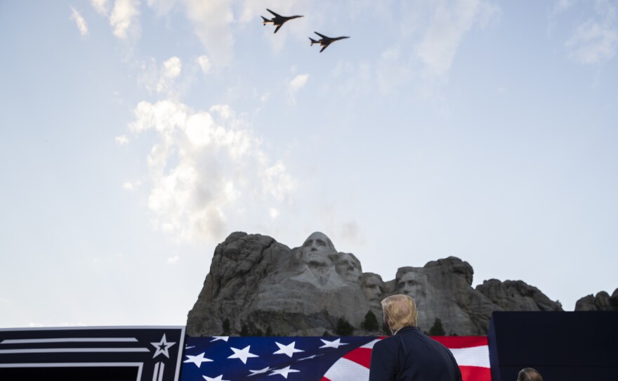 Trump first announced his vision of a sculpture garden during a July 2020 trip to South Dakota.