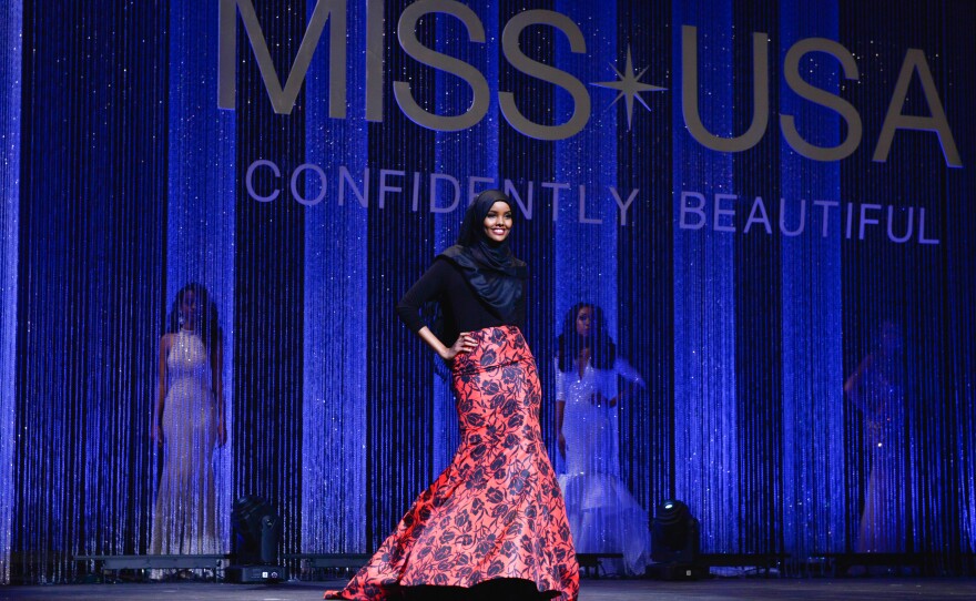 Aden competes in the Miss Minnesota pageant. Her relatives in Somalia said, "We don't know what pageants are but congratulations."